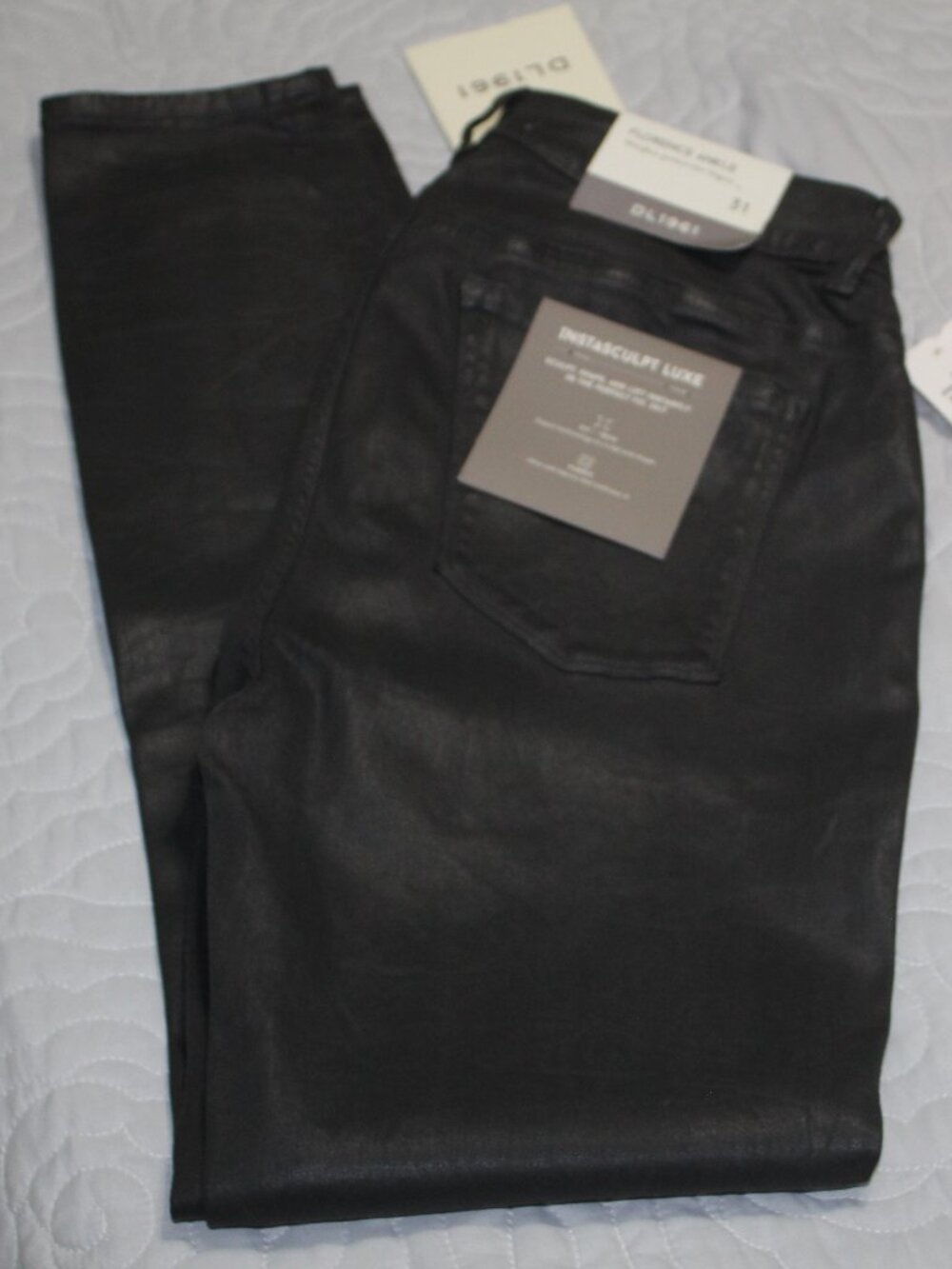 NWT DL1961 Florence Ankle Mid Rise Instasculpt in Pewter Size 31